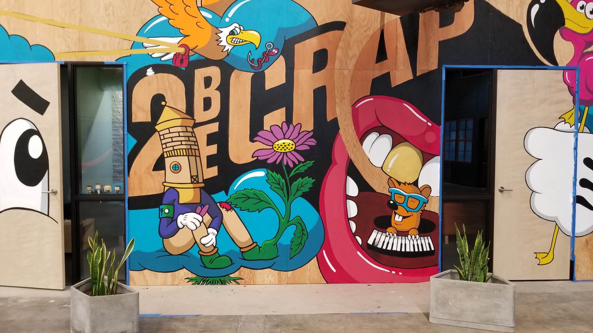 Creative Fang Studio in Fresno CA - mural painting