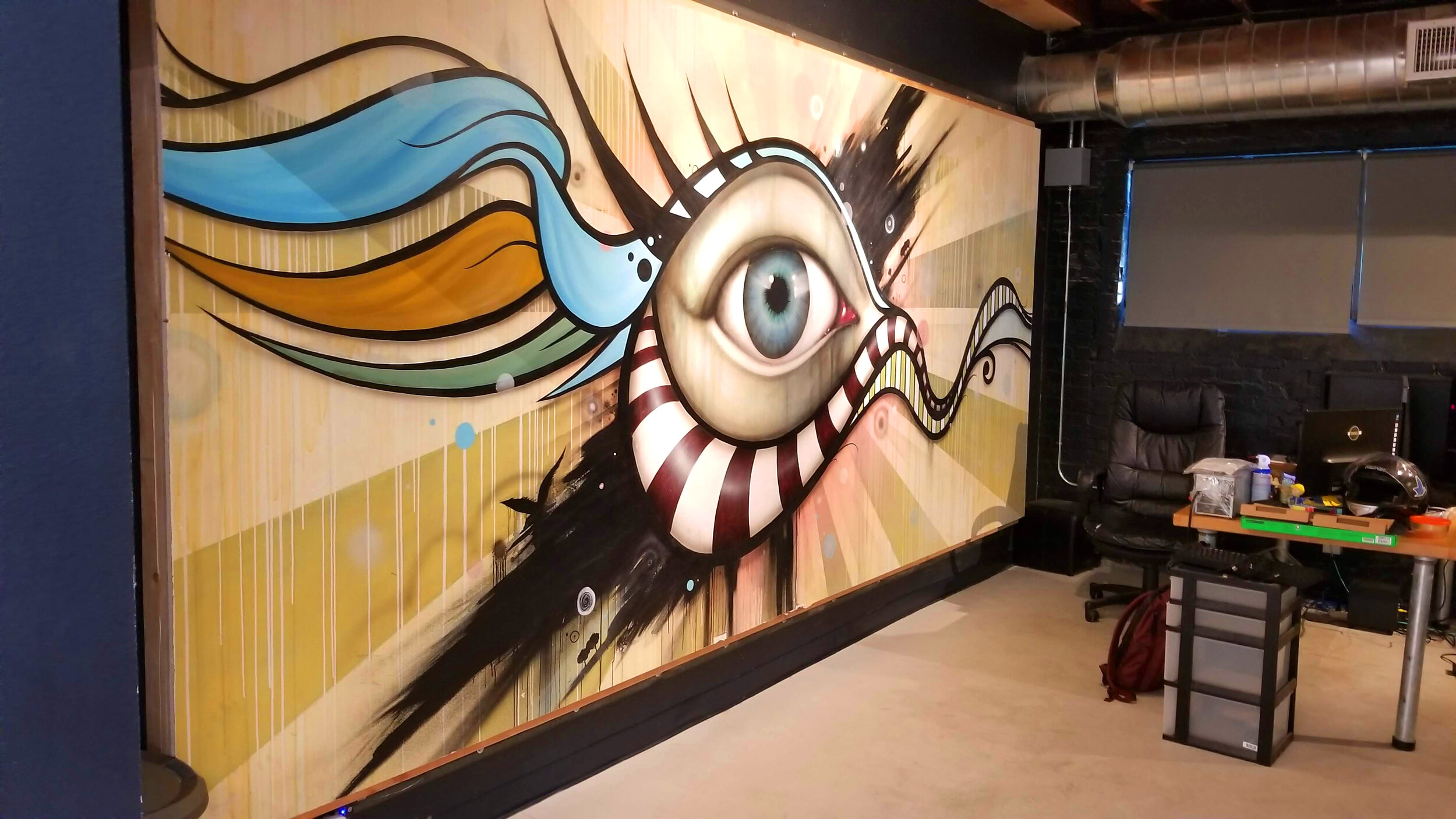 Creative Fang Studio in Fresno CA - mural painting