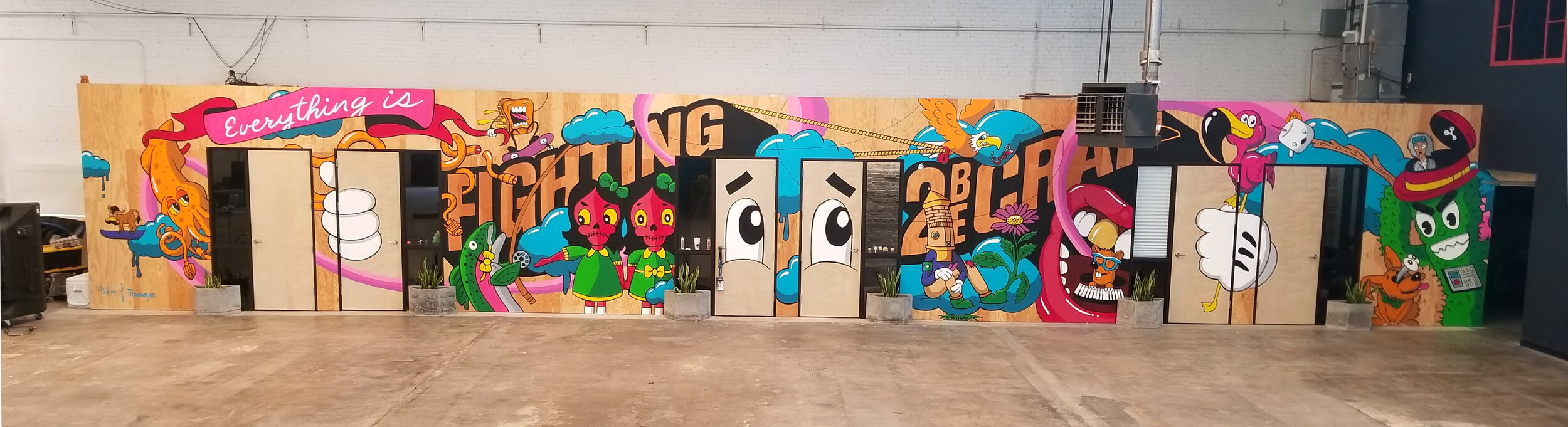 Creative Fang Studio in Fresno CA - mural painting