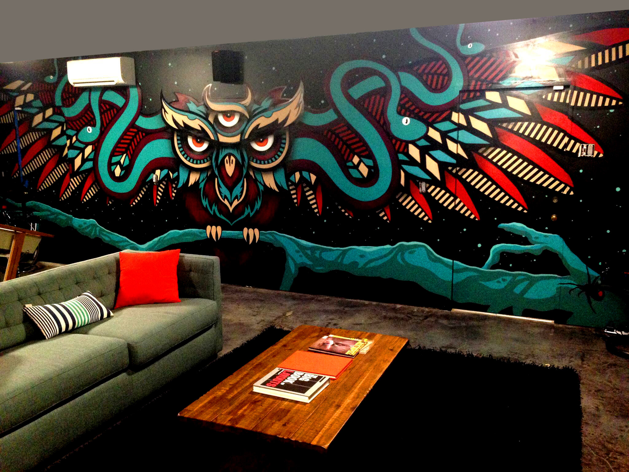 Creative Fang Studio in Fresno CA - mural painting