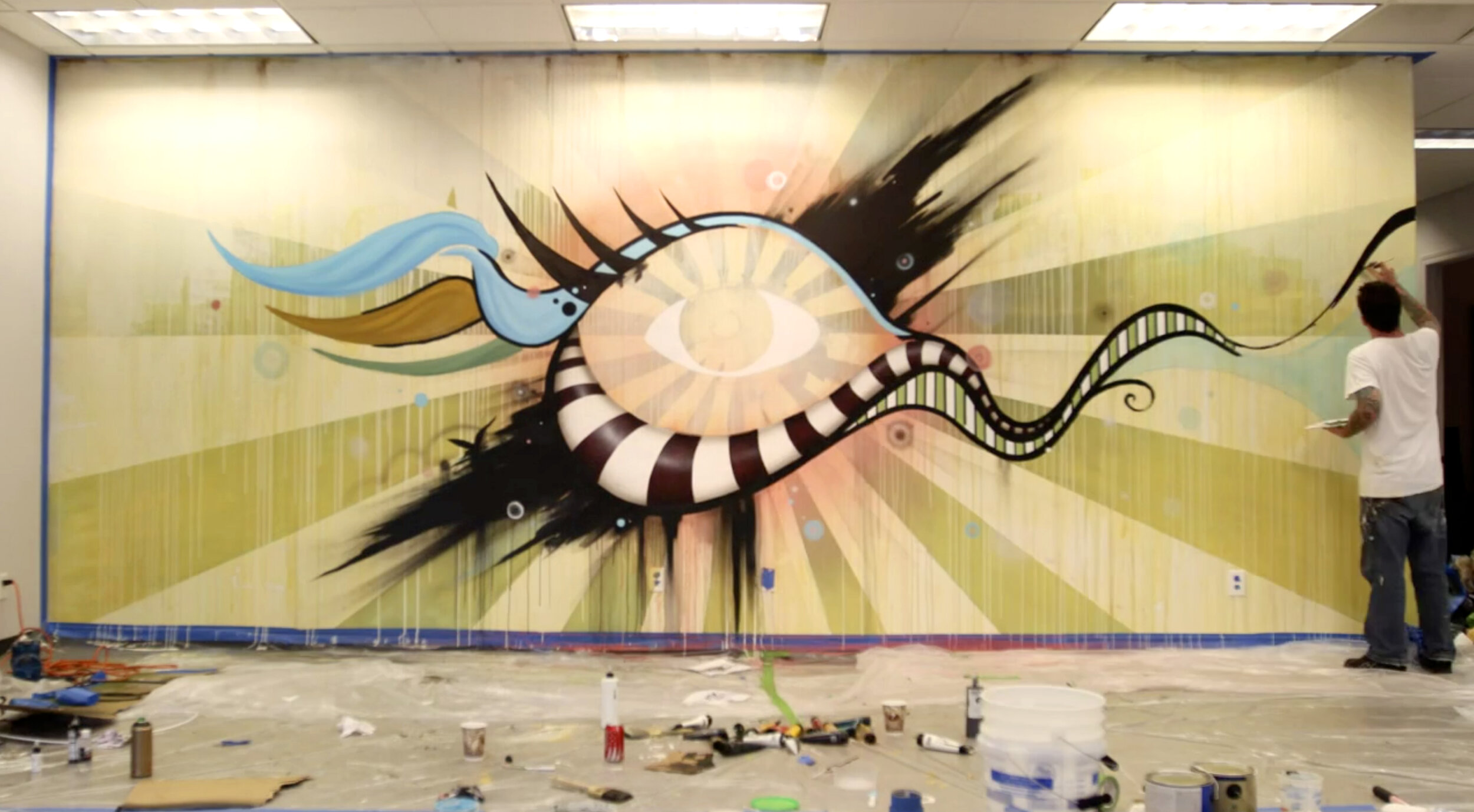 Creative Fang Studio in Fresno CA - mural painting