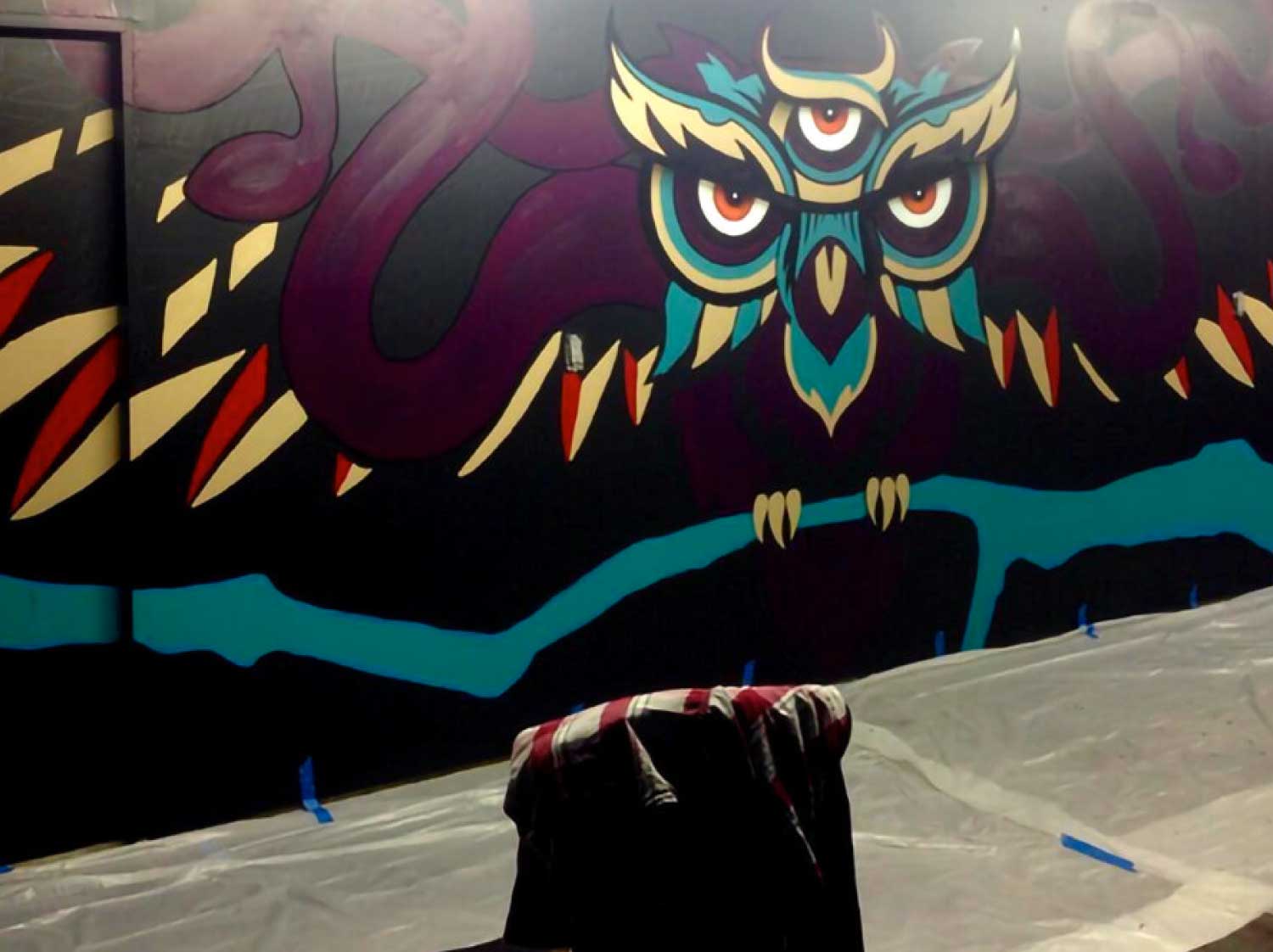 Creative Fang Studio in Fresno CA - mural painting