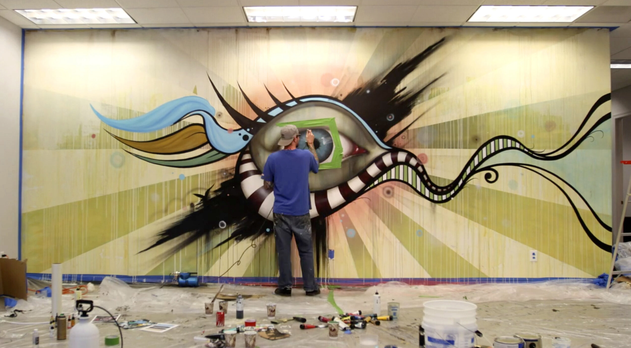 Creative Fang Studio in Fresno CA - mural painting