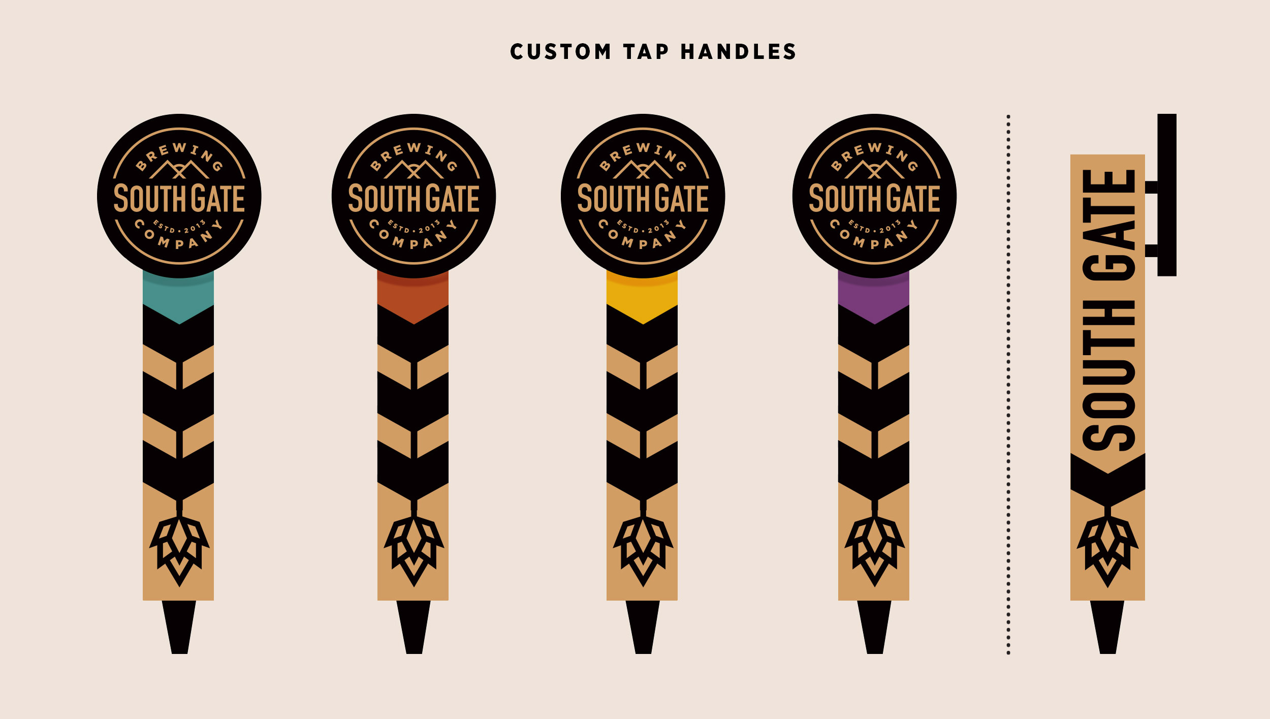 Craft beer tap and branding by Creative Fang Studio in Fresno California