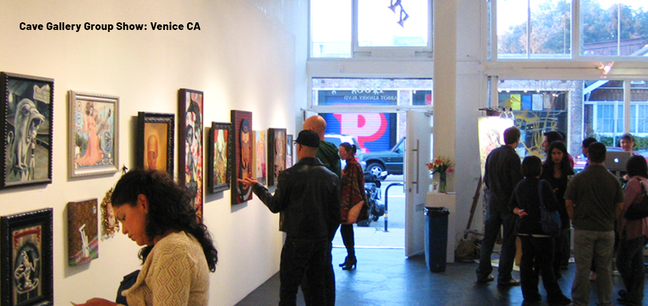 Art Show Cave Gallery Venice Beach by Creative Fang Studio in Fresno California