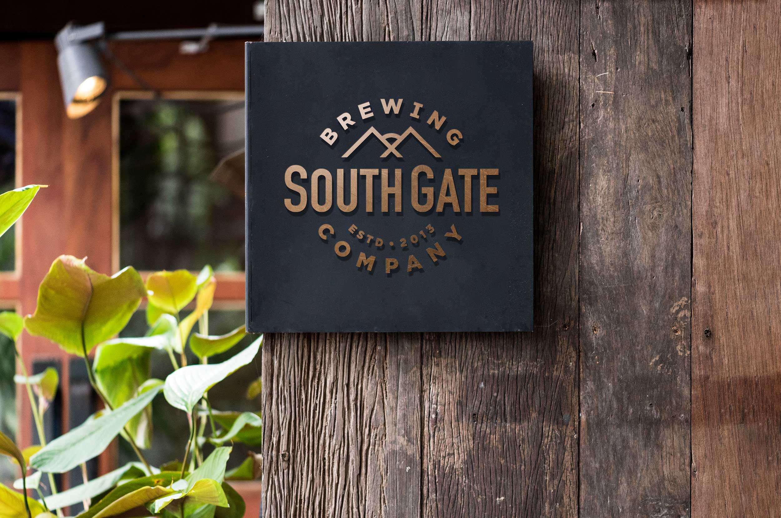 South Gate Brewing Company logo design by Creative Fang Studio in Fresno California