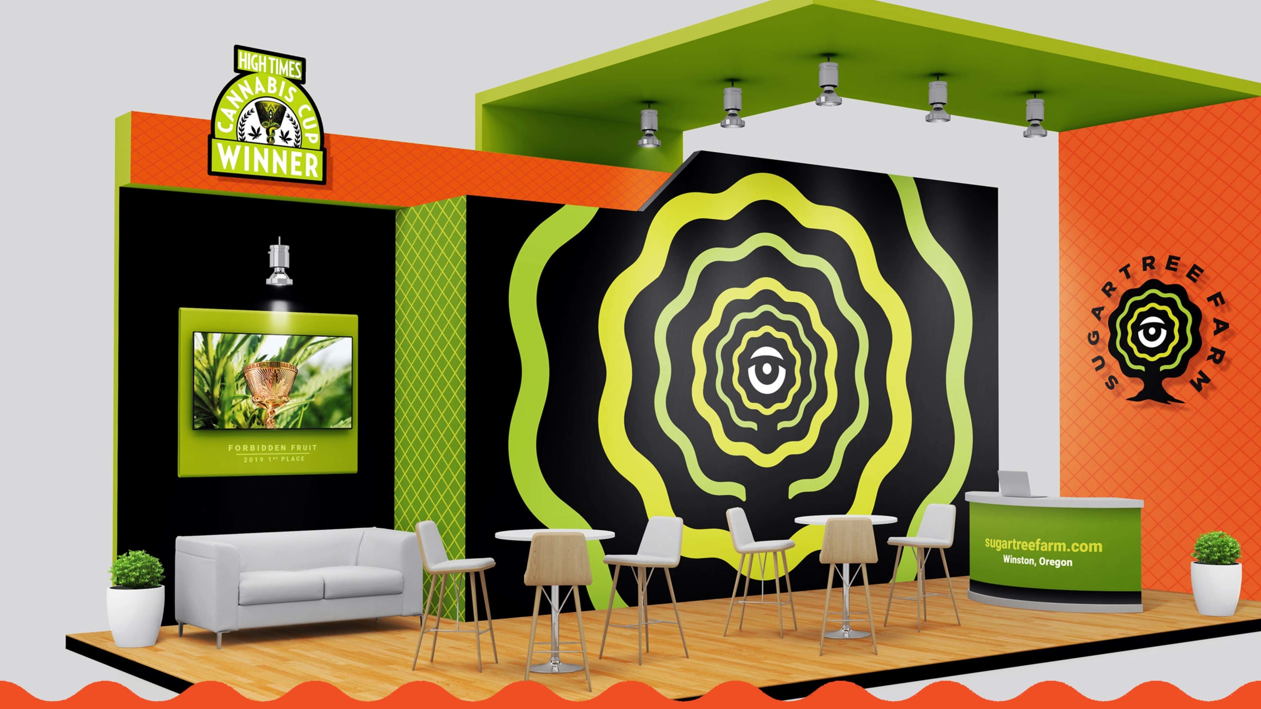 Trade booth design by Creative Fang Studio in Fresno California